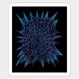 Blue Spider web Magnet